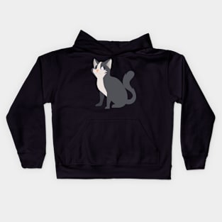 Mischievous Cat - Vector Illustration Kids Hoodie